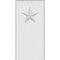 Ekena Millwork Standard Foster Star Plinth Block With Rounded Edge, 4 1/2"W x 9"H x 1"P PBP045X090X100FOS08 - alternate 2